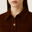 Belted Button-Up Cotton Jacket