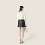 Celeste Lambskin Miniskirt