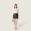 Celeste Lambskin Miniskirt