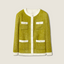 Button Up Tweed Woven Two-Piece Set