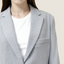 Structured Worsted Wool Jacket with Silk Lining