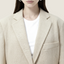 Structured Worsted Wool Jacket with Silk Lining