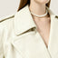 Ivory Belted Trench Coat