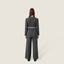 Tailored Single-Breasted Jacket with Flared Pants