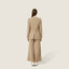Tailored Single-Breasted Jacket with Flared Pants