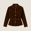 Belted Button-Up Cotton Jacket