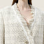 Tweed Two-Piece Set with Fringed Edges
