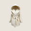 Cream Wool Belted Overcoat