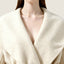 Cream Wool Belted Overcoat