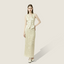 Plissé Gold Vest and Maxi Skirt Set