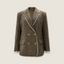 Tailored Contrast-Edge Suit Set