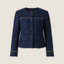 Crew Neck Tweed Two-Piece Set