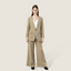 Tailored Single-Breasted Jacket with Flared Pants