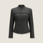 Frayed Trim Suit Jacket