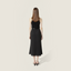 Satin Lace Midi Skirt