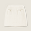 Embellished Wool-Cotton Mini Skirt