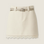 Lace-Trim Mini Skirt