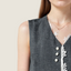 Lace-Trim Tailored Pearl Vest