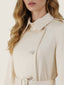 Belted Trench Coat With Sleeve Detail