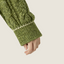 Olive Cable-Knit Cardigan