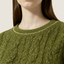 Cable-Knit Short-Sleeve Sweater