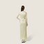 Plissé Gold Vest and Maxi Skirt Set