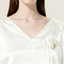 Satin V-Neck Two Piece Set