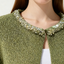 Embellished Collar Wool Cardigan