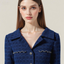 Fringe Hem Tweed Vintage Two-Piece Set