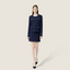 Fringe Hem Tweed Vintage Two-Piece Set